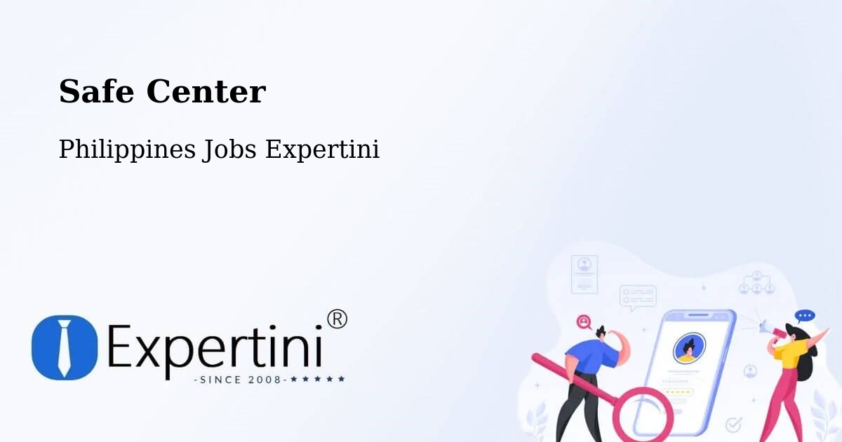 Safety Center – Kudanding - Philippines Jobs Expertini